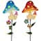 3ft. Solar Powered Mushroom Outdoor Garden Stakes, 2ct.